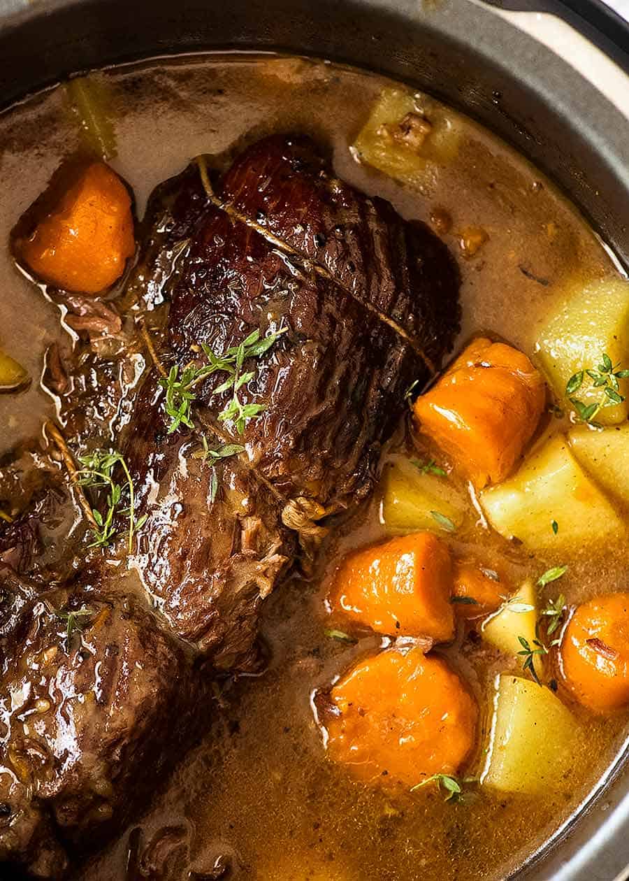 Best Roast Beef Recipes - Mom's Best Beef Pot Roast Dinner - A Spicy