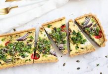 Salty Tart with Mushrooms and Spinach salty tart with mushrooms and spinach